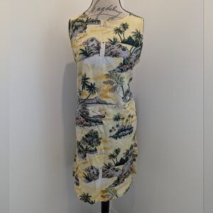 Hilo Hattie Hawaiian Print Sheath Dress XL